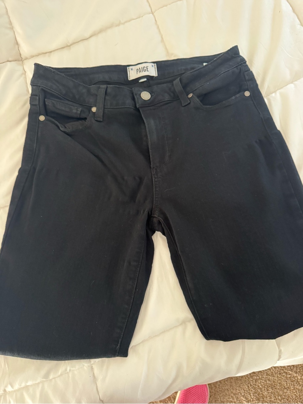 PAIGE Women’s Black Ankle Jeans - Sleek Cropped Fit